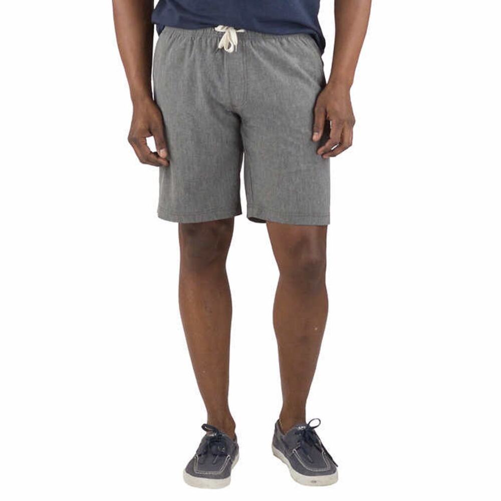 NWT Tailor Vintage Black Hybrid Pull-On Drawstring Chino Shorts Men's Size Large